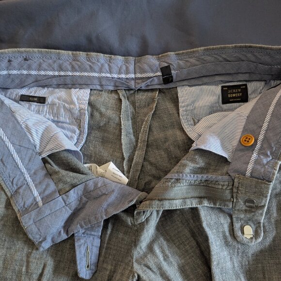JCrew Men's 32x32 Bowery Pants Grey - Picture 3 of 4